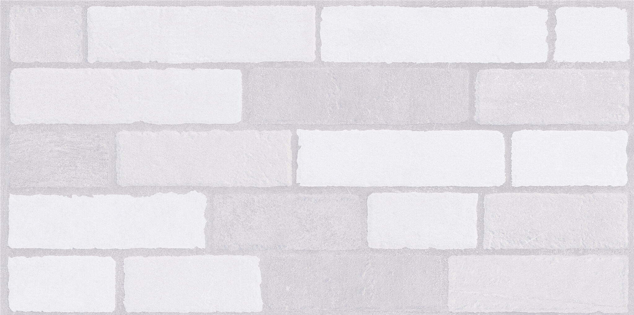 Brick Montage Wall Tile - Cloudy White